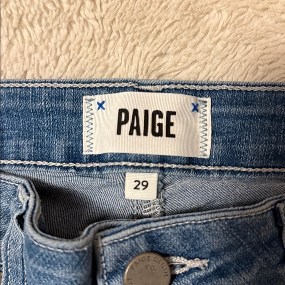 PAIGE Colette Raw Hem Crop Flare Jeans - Picture 8 of 12